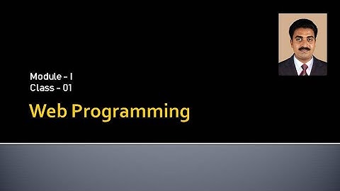 Web Programming - Day 1