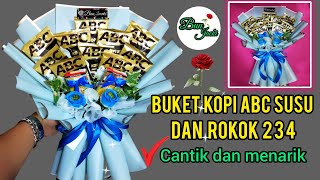 tutorial buket kopi abc susu dan rokok #buketkopi