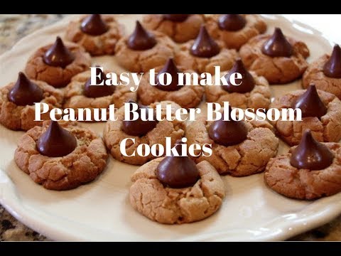 Easy to make Peanut Butter Blossom Cookies!!!