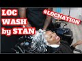Getting Locs Washed at LocNation Salon by Stan #locnation #locnationsalon #locnationstan #loctician