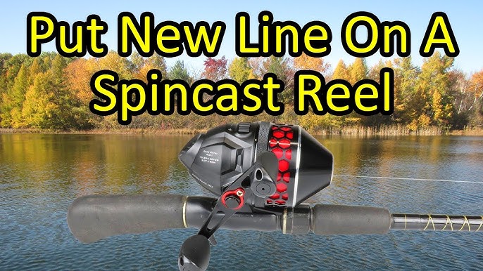 How To Put Fishing Line On A Spincast Reel Ft. KastKing Cadet Spincasting  Reels 