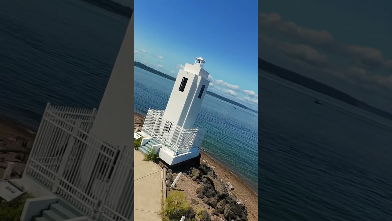 Browns Point Lighthouse & Beach Flyover – DJI Avata FPV Drone in 4K