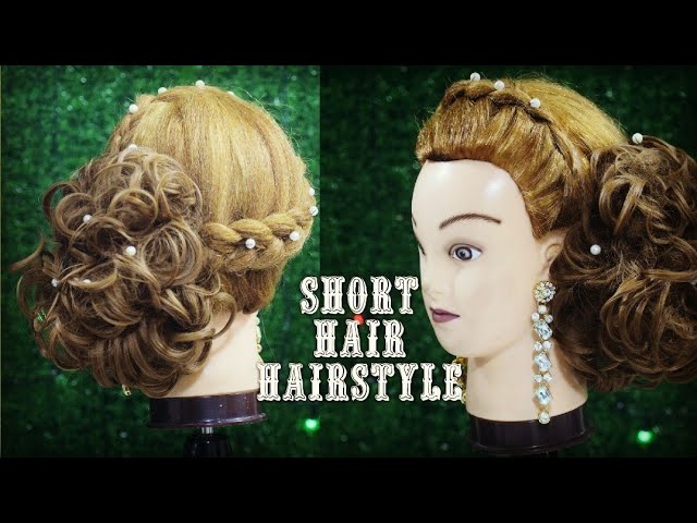 Short Hairstyle Tutorial Step By Step Video Party Side