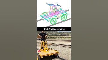 Rail Cart - Working Mechanism  #solidworks #railway #train #automobile #engineering #engineering