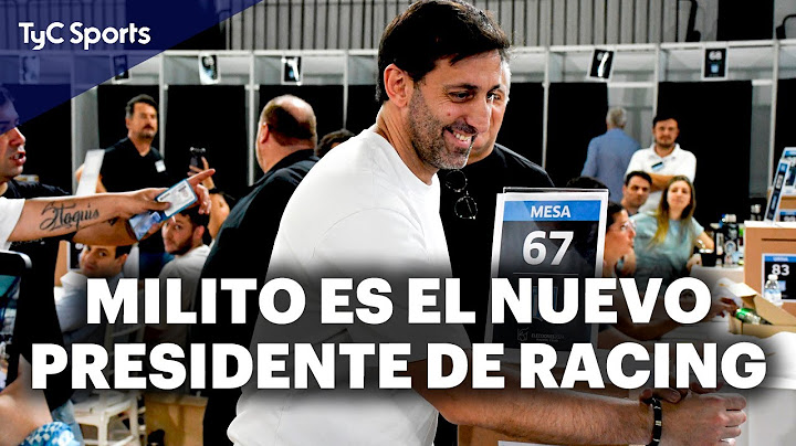 DIEGO MILITO GANÓ las ELECCIONES y es el NUEVO PRESIDENTE de RACING🔥 La CAMPAÑA de VÍCTOR BLANCO y +