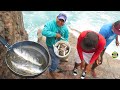 PESCADORES hacen pesca y cocina en Mar - fishing and cooking