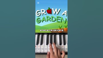 Thumbnail of Roblox Grow A Garden Theme - Piano Tutorial #shorts
