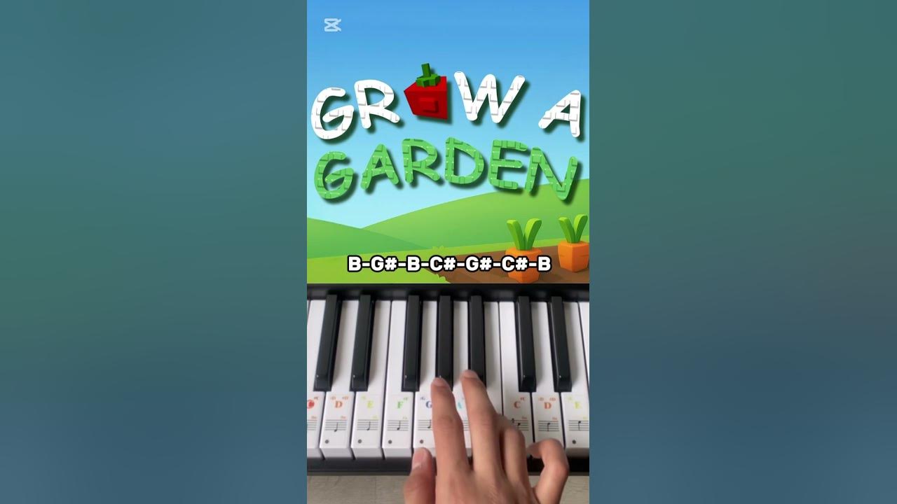 Roblox Grow A Garden Theme - Piano Tutorial #shorts Roblox Grow A Garden Theme - Piano Tutorial #shorts