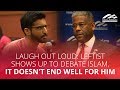 LAUGH OUT LOUD: Leftist shows up to debate Islam, it doesn't end well for him