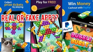 Make money with Bubble Burst || Real or Fake App Review screenshot 1