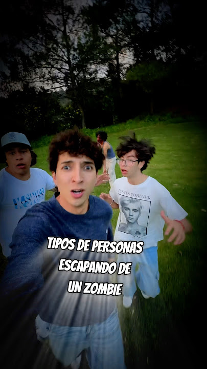 TIPO DE PERSONAS ESCAPANDO DE UN  ZOMBIE 🧟‍♂️