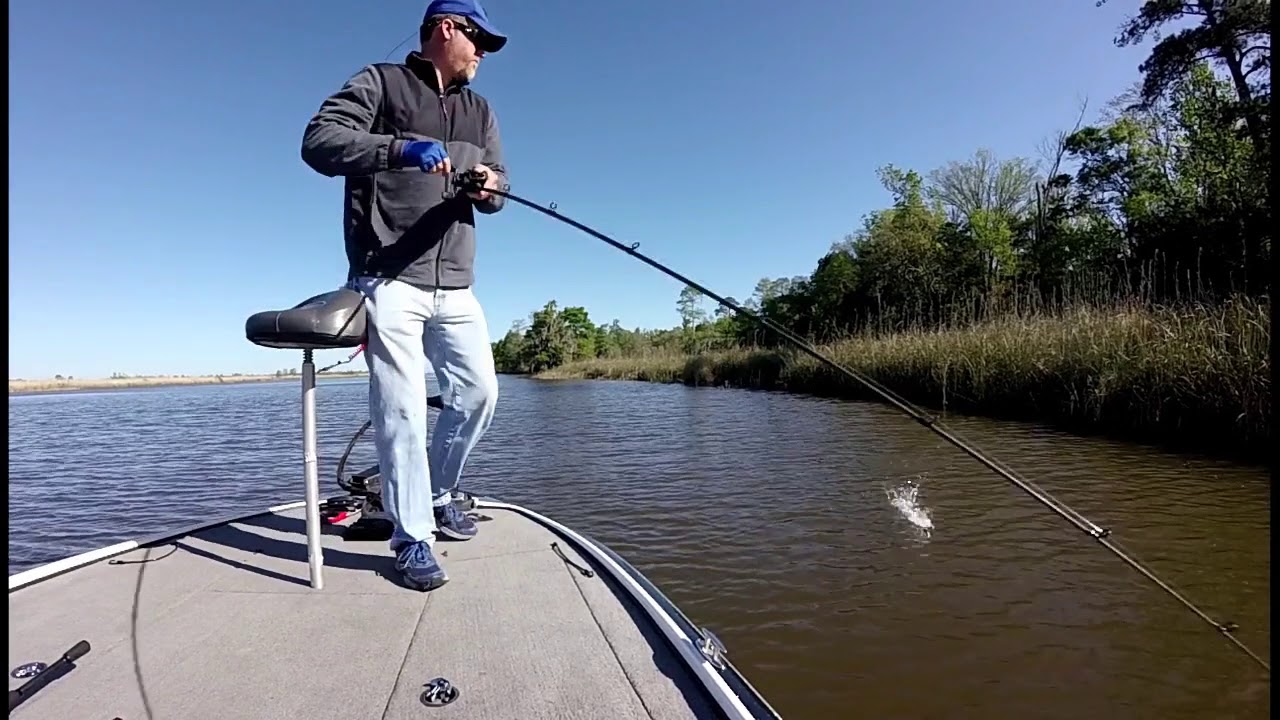 Fish River Bass Fishing | A little spring time topwater action on the