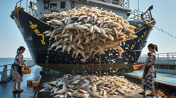 Japanese Fishermen vs. Nature - How They Catch Hundreds of Tons of Fish in the Deep Sea