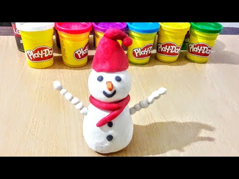 play-doh-oyun-hamuru-ile-kardan-adam-yapımi-|-play-dough-snowman-making
