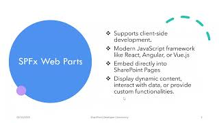 SPFx Core Component Web Parts