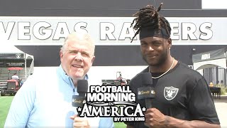 Davante Adams rekindling chemistry with Derek Carr (FULL INTERVIEW) | Peter King | NFL on NBC