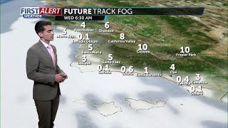 Cooldown Wednesday, tracking fog & clouds