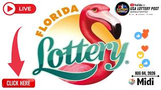 Tiraj Florida En Direct 04 AOUT 2026, Florida Midi, Lottery Florida #resultat #Florida #boulcho