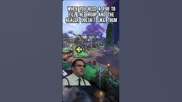 you need a pug to fill the group and the healer doesn