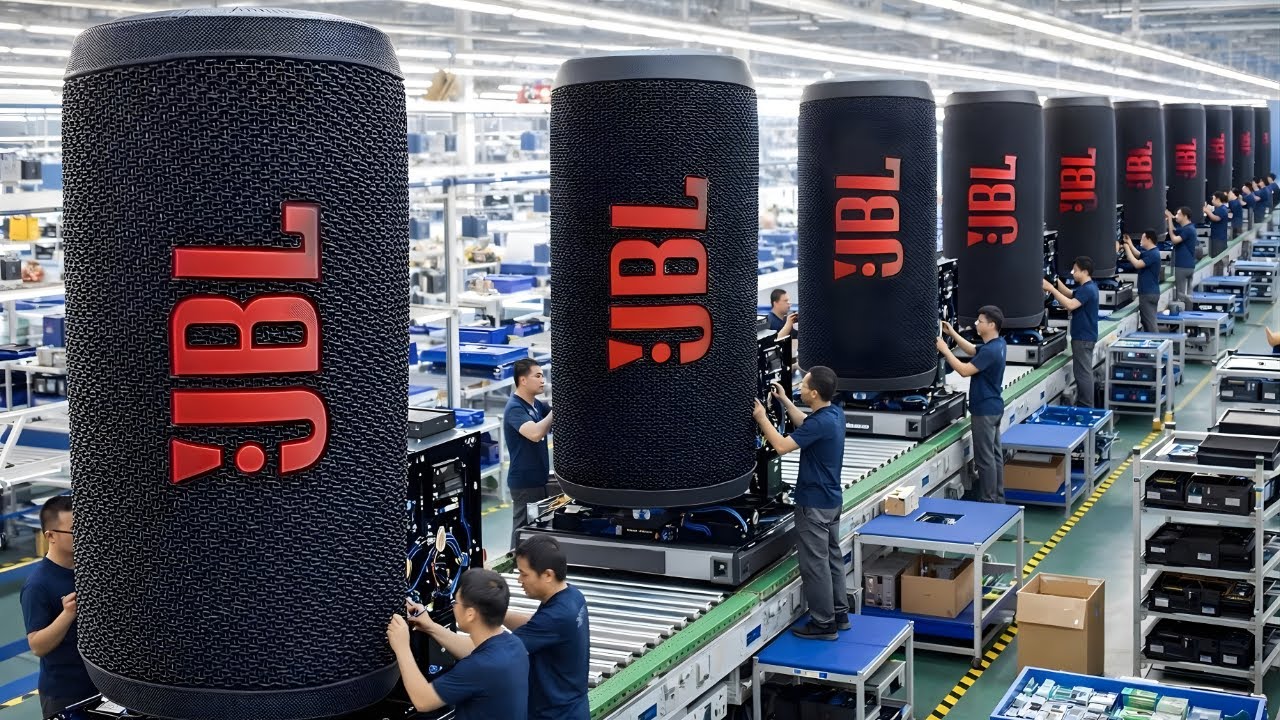 Inside the JBL Speaker Factory: The Production Process of the JBL Flip 6 Portable Waterproof Speaker