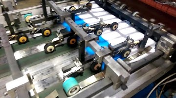 Haskins(KLUGE) Pocket Folder Gluer,Trans Table 2, Finale Fold. Bump 90