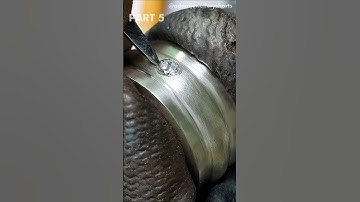 Silver Band Ring with Flush Setting 💍 | Stone Setting Tips (Part 5) #stonesetting #shorts