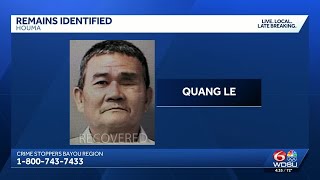 Skeletal remains identified in Terrebonne Parish