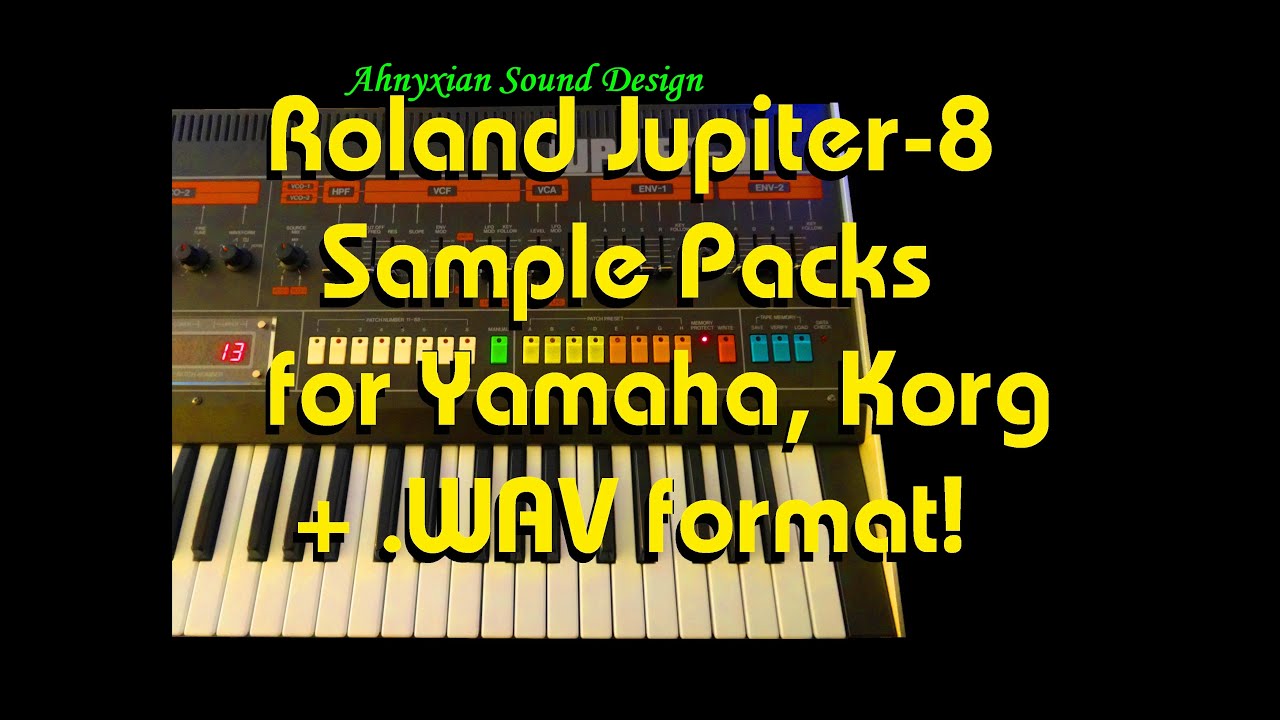 Roland Jupiter8 for Yamaha Montage MODX Kronos Nautilus WAV