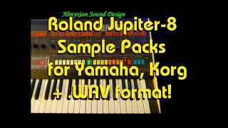 Roland Jupiter-8 for Yamaha Montage MODX Korg Kronos Nautilus WAV Synthesizer Roland Jupiter-8 for Yamaha Montage MODX Korg Kronos Nautilus WAV Synthesizer