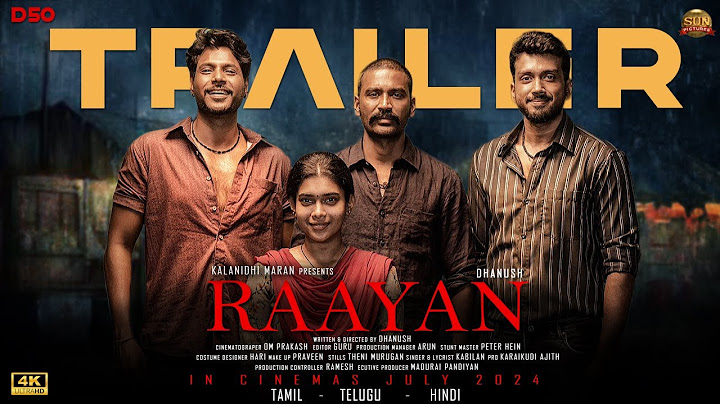RAAYAN - Official Trailer  #D50 | Dhanush | SJ Suryah |Ar Rahman |Sun Pictures #d50  #dhanush