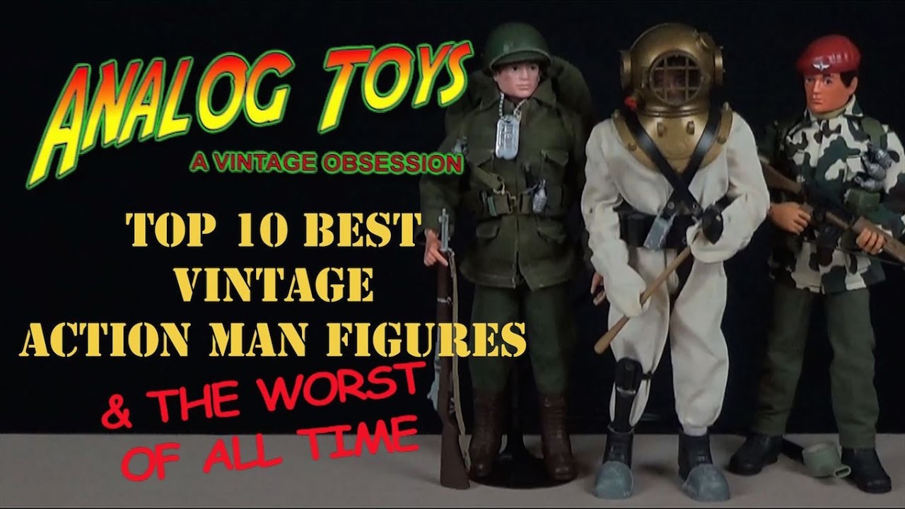 Sabio perdón mezclador Top 10 Vintage Action Man Figures - Palitoy Best Of All Time Collection -  YouTube