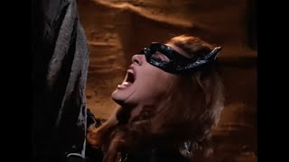 Batman 1966  Catwoman Falls into the bottomless pit
