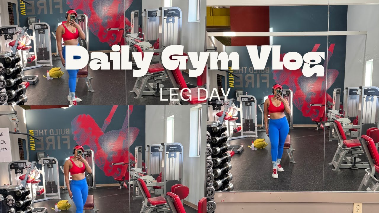 Daily Gym Vlog | Leg Day - YouTube