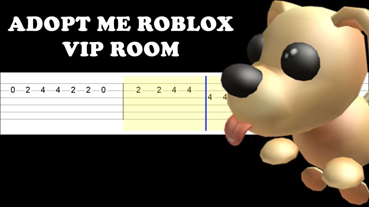 Roblox Adopt Me Vip Room Easy Guitar Tabs Tutorial Youtube - new roblox adopt me vip room youtube