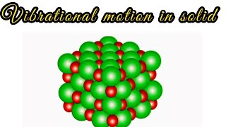 Vibrational motion in solid || animated video