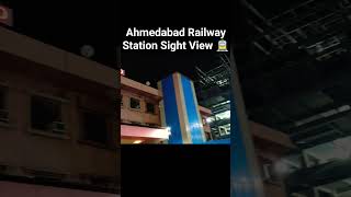 Ahmedabad Railway Station Night View 🚊 #shorts #train #railway #travel #railway #ahmedabad #gujarat