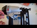 porter cable nailer trigger assembly air leak remove install FN250C