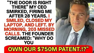 My CEO Fired Me-I Took Back the $750M Patent | Corporate Revenge 