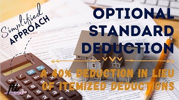 [TOPIC 39] ALLOWABLE DEDUCTION | 40% Optional Standard Deduction from Gross Income