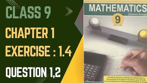 Class 9|Exercise 1.4|Question No 1,2|Complete Solution|Analysis Studies