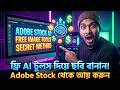 AI দিয়ে ছবি বানিয়ে Adobe Stock থেকে এখনই আয় করুন | Step by Step Bangla Tutorial (Free Tools)