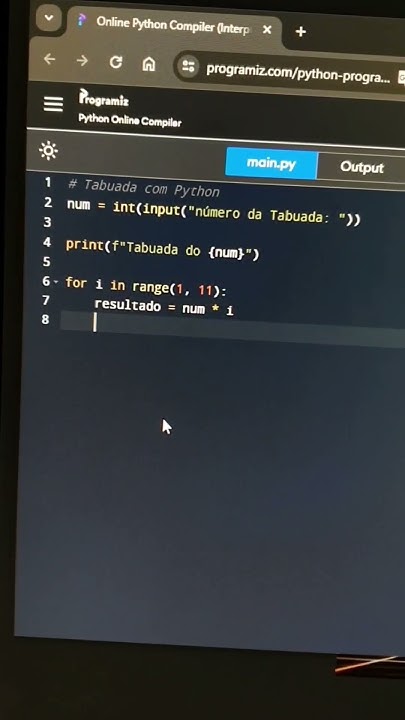 Tabuada com PYTHON - YouTube