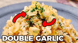 Garlic Fried Rice Teppanyaki with Japanese Garlic Butter
Garlic Rice is a Japanese steakhouse, or teppanyaki (a.k.a. hibachi restaurant) classic. In this recipe, Im going to show you how to make this flavorful fried rice at home, finished with savory garlic butter and crispy garlic chips. It pairs beautifully with beef, chicken, or even tofu
SUBSCRIBE TO MY SECRET RECIPE STASH â¶ https://marcsrecipes.com/
Your membership supports my channel, and you get exclusive recipes weekly.
â RECIPES â
UMAMI SALT RECIPE â¶ https://youtu.be/IBeBCD4lnRk
JAPANESE GARLIC RICE RECIPE â¶ https://norecipes.com/japanese-garlic-fried-rice/
â PAIR WITH â
STEAK TERIYAKI â¶ https://youtu.be/taZ4q9Dxun8
TERIYAKI TOFU â¶ https://youtu.be/V0CFYJyvYxc
â INGREDIENTS â
345 grams cooked rice
9 grams garlic (1 large clove)
1 tablespoon vegetable oil
1 tablespoon butter
black pepper (to taste)
1/4 teaspoon salt
1 teaspoon soy sauce
flat leaf parsley (chopped for garnish)
â FOLLOWÂ â
Email: https://app.birdsend.co/forms/1079/hosted
Instagram:Â https://instagram.com/norecipes/
Facebook:Â https://facebook.com/NoRecipesSite/
Twitter: https://twitter.com/norecipes/
â SHOPPING â
INGREDIENTS (10% off first order with âNORECIPESâ)
https://kokorocares.com/marc-matsumoto-favorite-picks
KITCHEN TOOLS (10% off with âNORECIPESâ)
https://en.bentoandco.com/collections/marc-matsumotos-favorite-products?ref=norecipes
PLATES (5% off with âNORECIPESâ)
https://musubikiln.com/collections/marc-matsumotos-favorite-collection?ref=cuy6iqfm8s
INDEX:
0:00 Intro
0:58 Ingredients
1:23 Preparation
2:36 Make it
4:43 Plate it
5:14 Taste it
#garlicrice #friedrice #friedricerecipe Garlic Fried Rice Teppanyaki with Japanese Garlic Butter