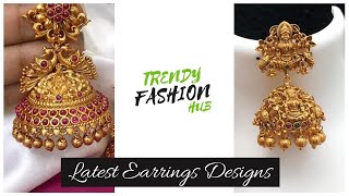 New Model Gold Jhumka Earring Designs Images 2020 | new model gold earring designs