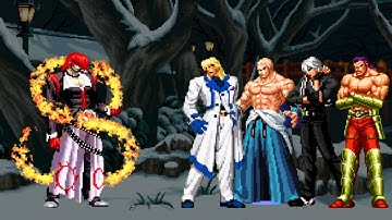 🎮 KOF Mugen 🔥 Destructive God Iori vs Geese Clan Team