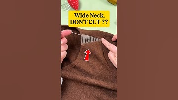 How to Fix a Wide Neck on Any Top — No Cutting, No Machine! #shorts #sewing #tipsandtricks