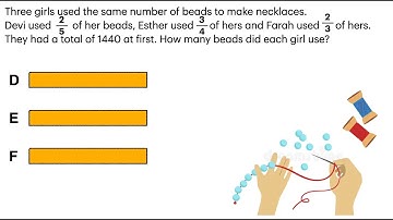 P5/6 Fractions Word Problem using model