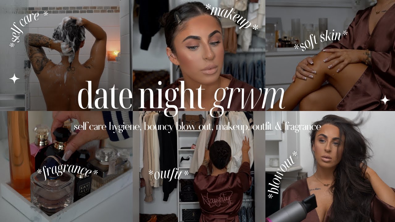 ПОЛНОЕ СВИДАНИЕ GRWM | гигиена, укладка волос феном, макияж, наряд + аромат