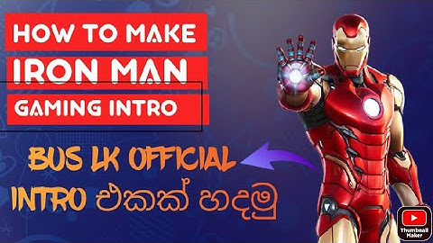 How To Make A Iron Man Gaming Intro On KineMaster Tutorial