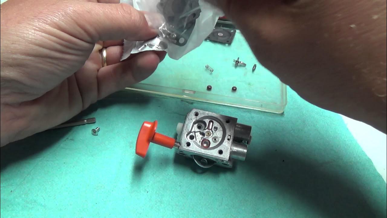 ZAMA S174 435A carburetor Rebuild for Stihl FS90R KM130 trimmers YouTube